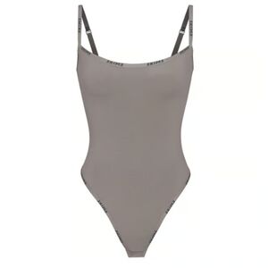 SKIMS Cotton Logo Bodysuit